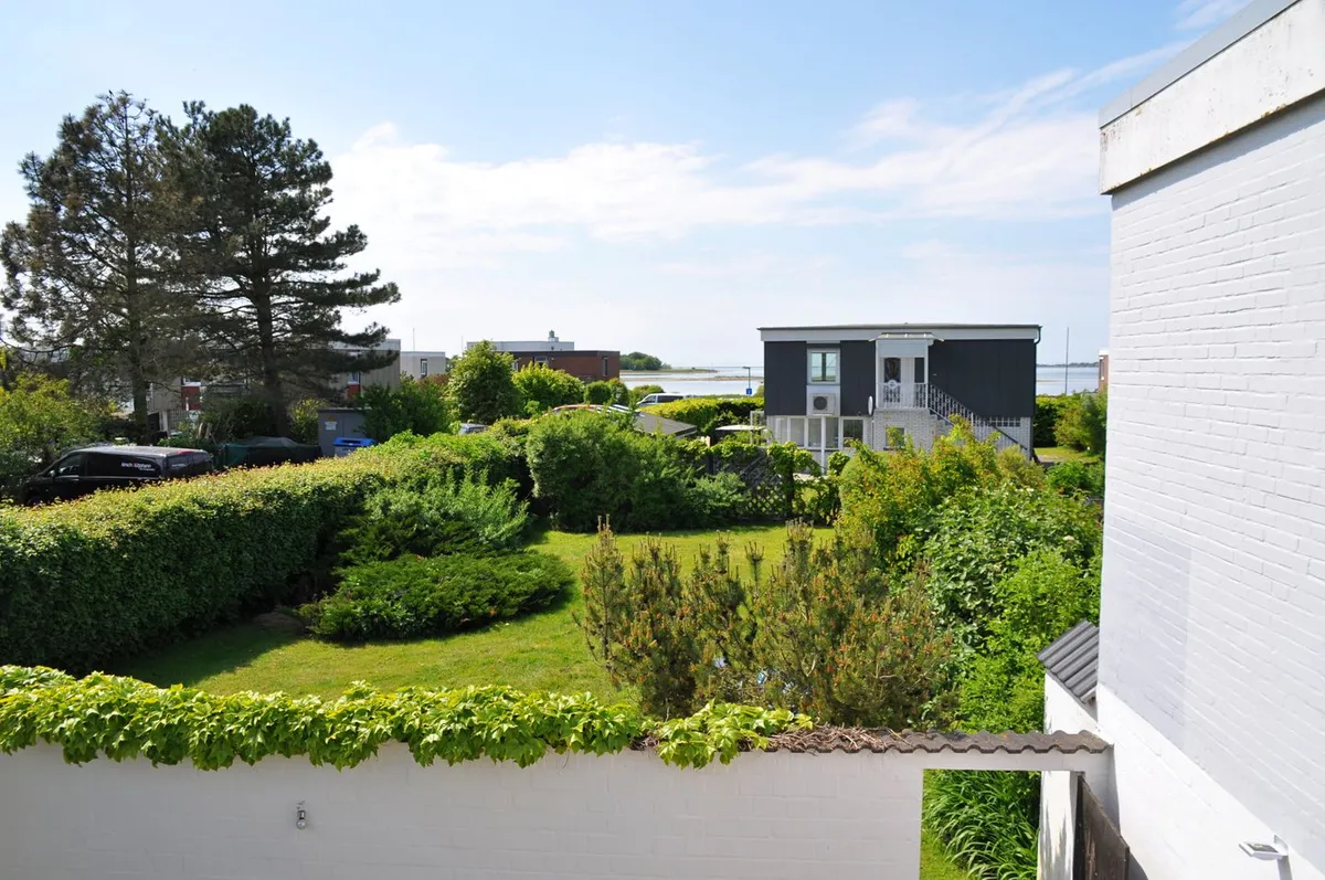 Ferienhaus baltic blick – Westterrasse bei Sonnenuntergang